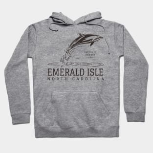 Emerald Isle, NC Summertime Vacationing Dolphin Hoodie